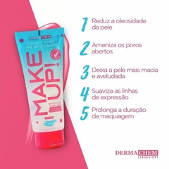 Sabonete Primer Pré Maquiagem com Ácido Hialurônico Make Up - Dermachem