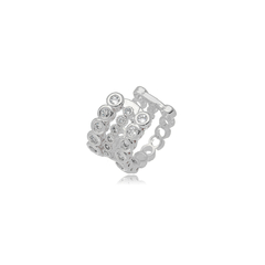 Piercing fake 3 linhas cravejado - comprar online