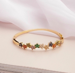 Bracelete florzinha rainbow