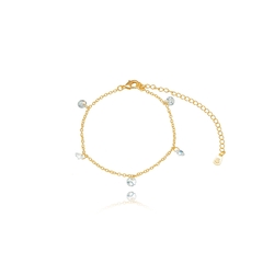 Pulseira pingentes cristal - comprar online