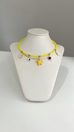 Choker aro estrela olho grego - comprar online