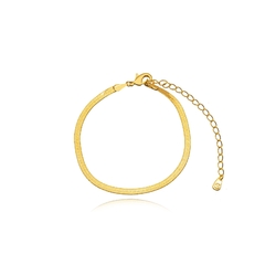 Pulseira fita 3mm dourada - comprar online