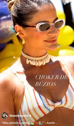 Choker trança buzios - AL acessorios - Semijoias de qualidade e tendências