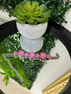 Pulseira chaton rosa regulagem - comprar online