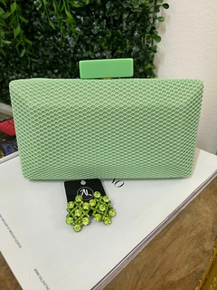 Brinco strass verde