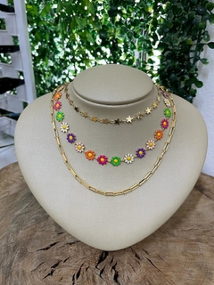 Colar choker flores - comprar online