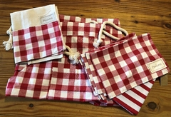 Conjunto xadrez vermelho