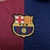 Camisa do FC Barcelona, com as cores azul e grená, exibindo o logo do clube e o patrocínio da Spotify camisa-camisas-blusa-blusas-uniforme-barcelona-i-1-primeira-primeiro-24-25-torcedor-nike-masculina-masculino-vermelho-vermelha-azul