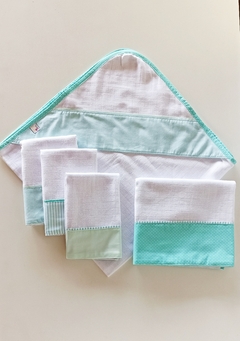 Kit essencial baby colors verde menta 6 peças