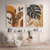 Conjunto com dois quadros decorativos Folhagem Abstrata: Artista Cláudia Dias