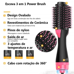 Escova Secadora Seca Alisa E Modela Cabelo - comprar online