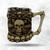 Caneca Caveira Viking Copo Aço Inox 3D Medieval