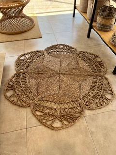 alfombra seagrass flor - comprar online