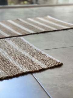 alfombra de yute y algodon 155 x 55 cm en internet