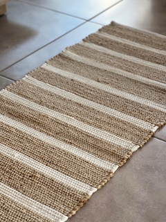 alfombra de yute y algodon 155 x 55 cm - comprar online