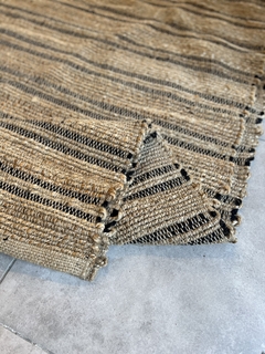 alfombra de yute con rayas de algodon en internet