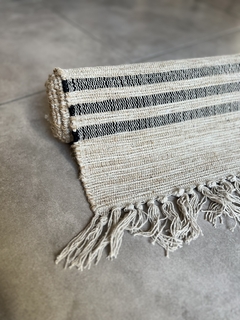 alfombra de yute y algodon 160 x 230 cm - tienda online