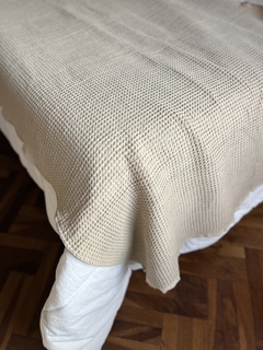 pie de cama nido de abeja - arena - comprar online