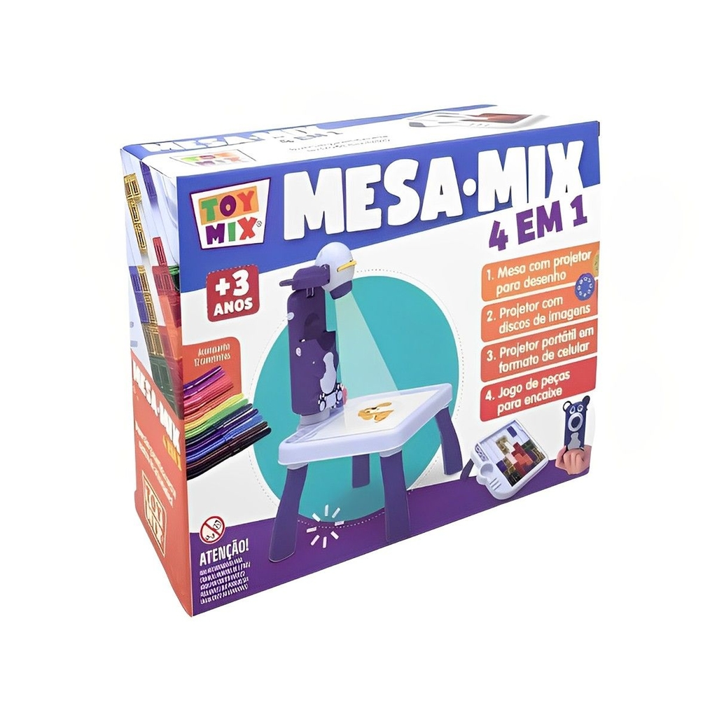 Mesa Mesinha Projetor De Desenho Pintura Infantil Jogo