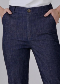 Calca Jeans Reta Azul Escuro Jamile - comprar online