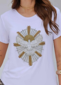 T-shirt Espirito Santo com pedrarias na internet