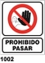 Cartel Seguridad Linea Prohibicion 22 X 28 - Alto Impacto 0.8 Mm