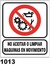 Cartel Seguridad Linea Prohibicion 22 X 28 - Alto Impacto 0.8 Mm