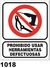 Imagen de Cartel Seguridad Linea Prohibicion 22 X 28 - Alto Impacto 0.8 Mm