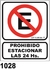 Cartel Seguridad Linea Prohibicion 22 X 28 - Alto Impacto 0.8 Mm