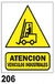 Imagen de Cartel Seguridad Linea Advertencia 40 X 45 - Alto Impacto 0.8 Mm