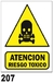 Cartel Seguridad Linea Advertencia 40 X 45 - Alto Impacto 0.8 Mm