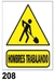 Cartel Seguridad Linea Advertencia 40 X 45 - Alto Impacto 0.8 Mm - comprar online