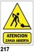 Imagen de Cartel Seguridad Linea Advertencia 40 X 45 - Alto Impacto 0.8 Mm