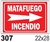 Cartel Seguridad Linea Incendio 22 X 28 - Alto Impacto 0.8 Mm