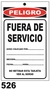 Cartel Tarjeta Peligro 10 X 15 - Alto Impacto 0.8 Mm - comprar online