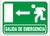 Cartel Seguridad Linea Evacuacion 30 X 40 Cm - Alto Impacto 0.8 Mm - D&G Seguridad Industrial