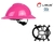 Casco Rosa Libus Milenium Full Brim - Arnes Cremallera Plastico - 902408