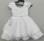 Vestido Infantil Branco Neve Busto Nervura C/ Pérolas. Festas Tamanho: 2 (0034BN2)