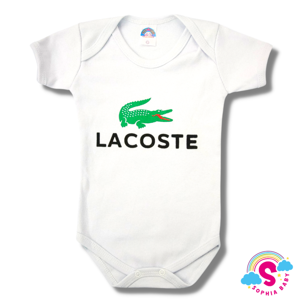 Body de bebe Lacoste branco Comprar em Sophia Baby