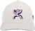 GORRA HOOEY TCU GREY 5 PANEL FLEXFIT CAP WITH WHITE/PURPLE HOOEY LOGO L/XL