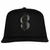 Gorra JC Signo Pesos negro con negro Black on black.