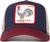 Gorra Goorin Bros Cock Gallo Azul Rojo Beige vendible 101-0378