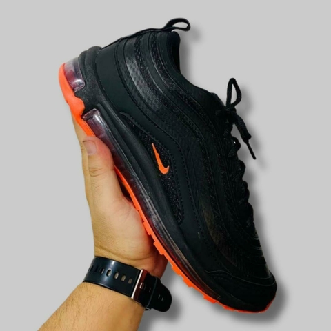 Nike air shops max 97 black hyper crimson