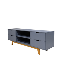 Mueble TV Bolonia Madera y Gris - 155 cm / 60 pulgadas - comprar en línea