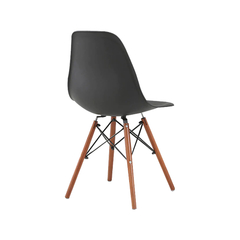 Comedor Nórdico Polo Negro y Nogal con 4 Sillas Eames - comprar en línea