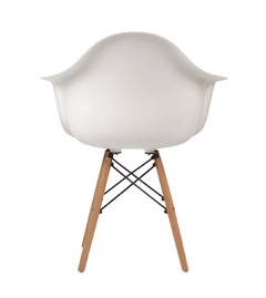 Silla Minimalista Eames Descansabrazos Blanca - POLODESIGNSMX