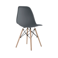 Comedor Nórdico Gris Ébano Con 6 Sillas Eames - comprar en línea