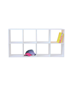 Librero Organizador Multiusos Blanco 8 Cubos