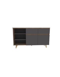 Credenza Bufetera Salem Nogal y Gris