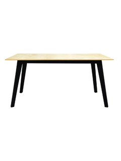 Mesa Comedor Minimalista Estilo Nórdico Pino y Negro 4-6 personas